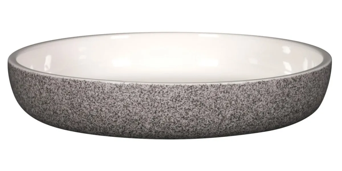 Assiette coupe creuse rond gris porcelaine vitrifiée Ø 23,7 cm stone Ease - RAK Best