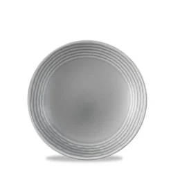 DUDSON Assiette coupe creuse rond gris porcelaine vitrifiée Ø 25,6 cm Harvest Norse Online