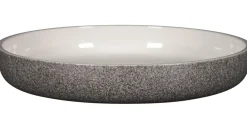 RAK Assiette coupe creuse rond gris porcelaine vitrifiée Ø 27,8 cm stone Ease New