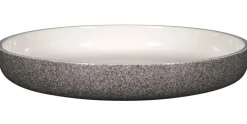 RAK Assiette coupe creuse rond gris porcelaine vitrifiée Ø 29,7 cm stone Ease Hot