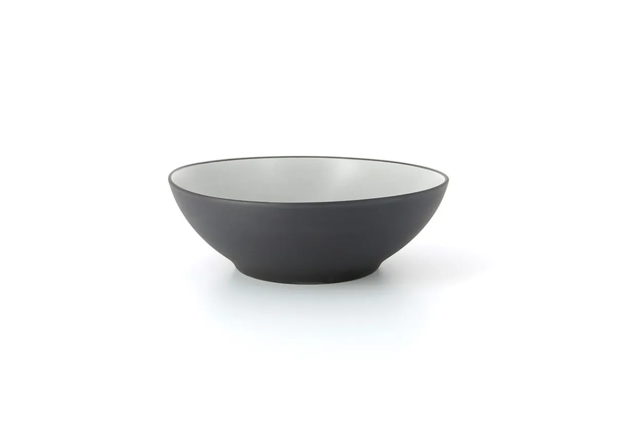SERAX Assiette coupe creuse rond gris grès émaillé Ø 9 cm Surface Online