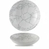CHURCHILL Assiette coupe creuse rond gris porcelaine vitrifiée Ø 24,8 cm Kintsugi Pearl Grey Sale