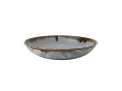 DUDSON Assiette coupe creuse rond gris porcelaine vitrifiée Ø 18,2 cm Harvest Discount