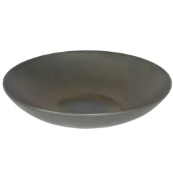 ACCOLADE Assiette coupe creuse rond gris brun grès émaillé Ø 22 cm Enigma Sale