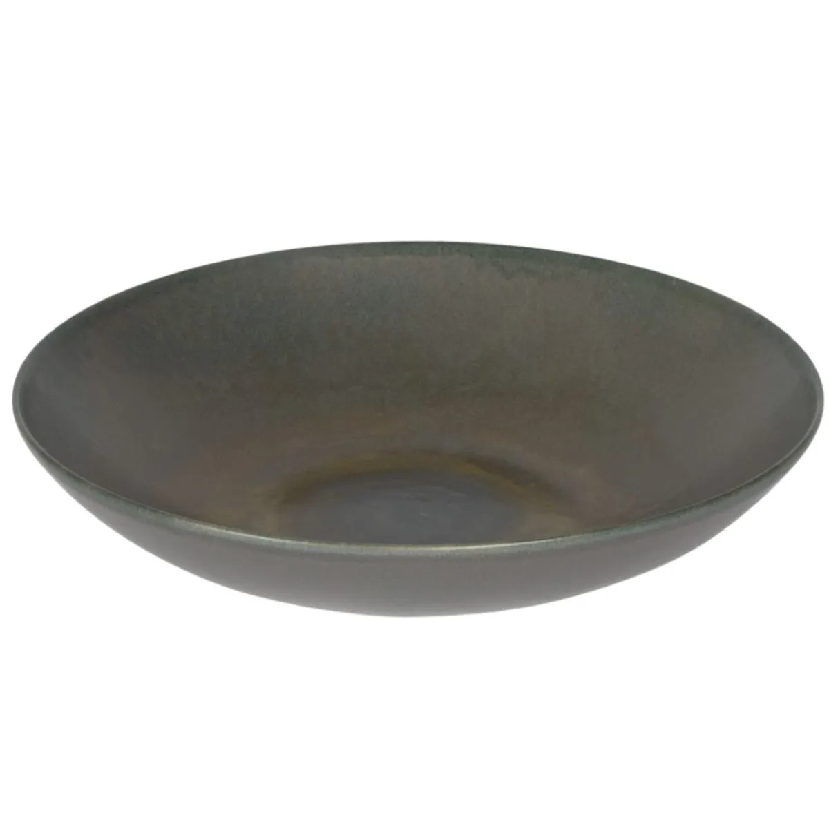 ACCOLADE Assiette coupe creuse rond gris brun grès émaillé Ø 22 cm Enigma Sale