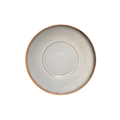 Assiette coupe creuse rond gris bleu porcelaine Ø 23,5 cm Serena - PRO.MUNDI New
