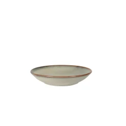 Assiette coupe creuse rond gris bleu porcelaine Ø 23,5 cm Serena - PRO.MUNDI New