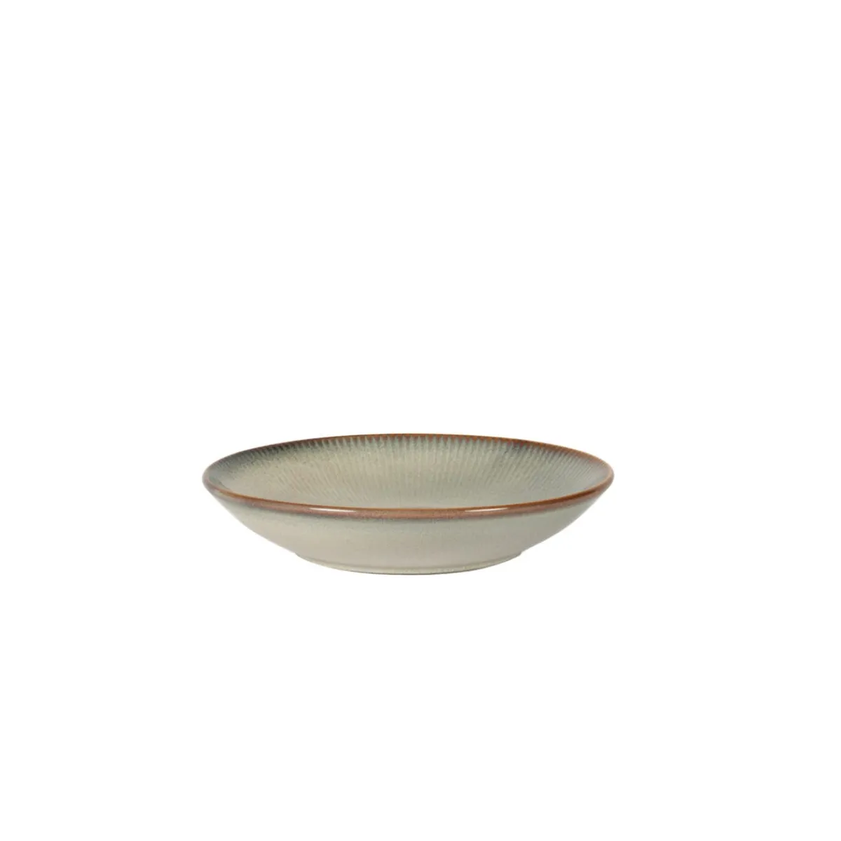 Assiette coupe creuse rond gris bleu porcelaine Ø 23,5 cm Serena - PRO.MUNDI New