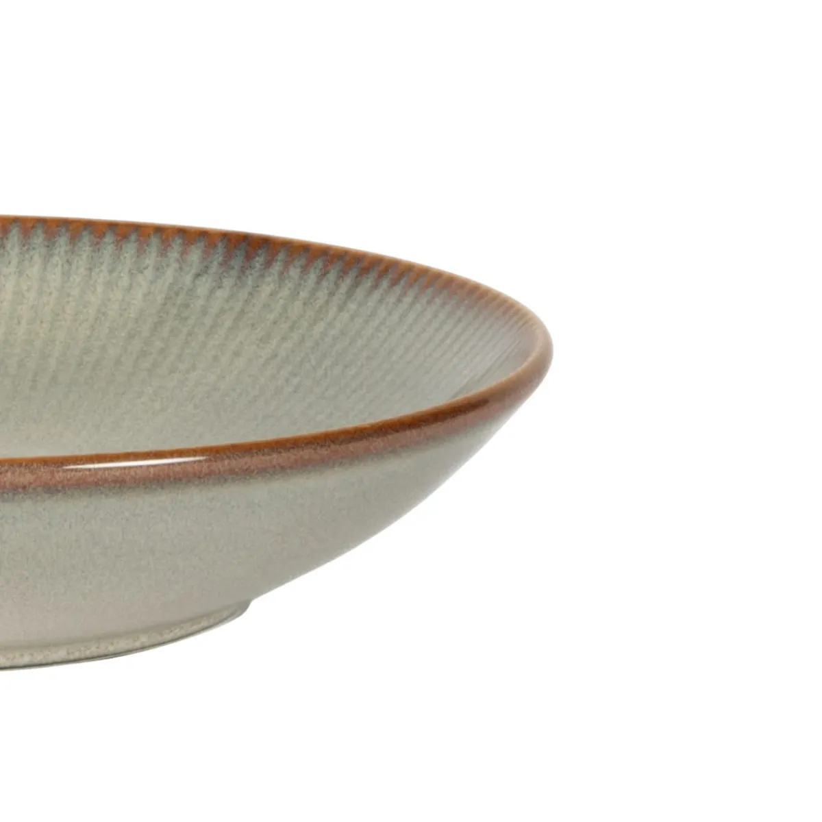 Assiette coupe creuse rond gris bleu porcelaine Ø 23,5 cm Serena - PRO.MUNDI New