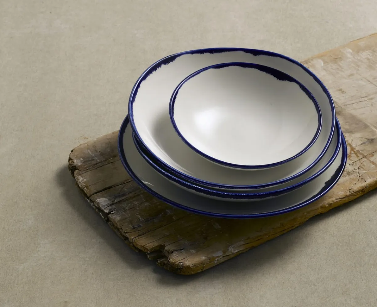 Assiette coupe creuse rond Ink porcelaine vitrifiée Ø 24,8 cm Harvest - DUDSON Best