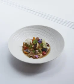 Assiette coupe creuse rond ivoire porcelaine culinaire Ø 19 cm Arborescence - REVOL Discount