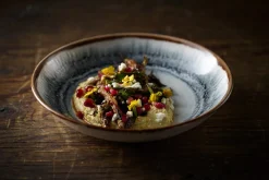 Assiette coupe creuse rond Linen porcelaine vitrifiée Ø 24,8 cm Flare - DUDSON Best