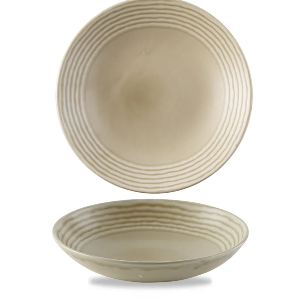 Assiette coupe creuse rond Linen porcelaine vitrifiée Ø 24,8 cm Harvest Norse - DUDSON Clearance