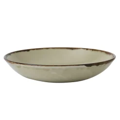 DUDSON Assiette coupe creuse rond Linen porcelaine vitrifiée Ø 24,8 cm Harvest Clearance