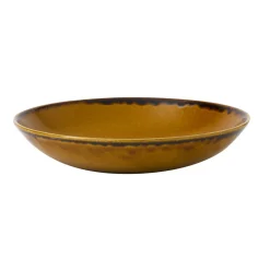 Assiette coupe creuse rond marron porcelaine vitrifiée Ø 18,2 cm Harvest - DUDSON Clearance