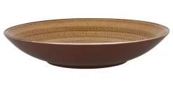 Assiette coupe creuse rond marron porcelaine vitrifiée Ø 29,9 cm Twirl - RAK