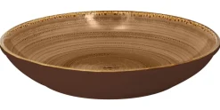 Assiette coupe creuse rond marron porcelaine vitrifiée Ø 36,2 cm Twirl - RAK Clearance