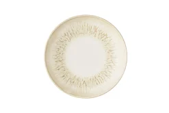 CHURCHILL Assiette coupe creuse rond Natural porcelaine vitrifiée Ø 24,8 cm Inked Lume New