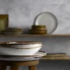 DUDSON Assiette coupe creuse rond Natural porcelaine vitrifiée Ø 18,2 cm Harvest New