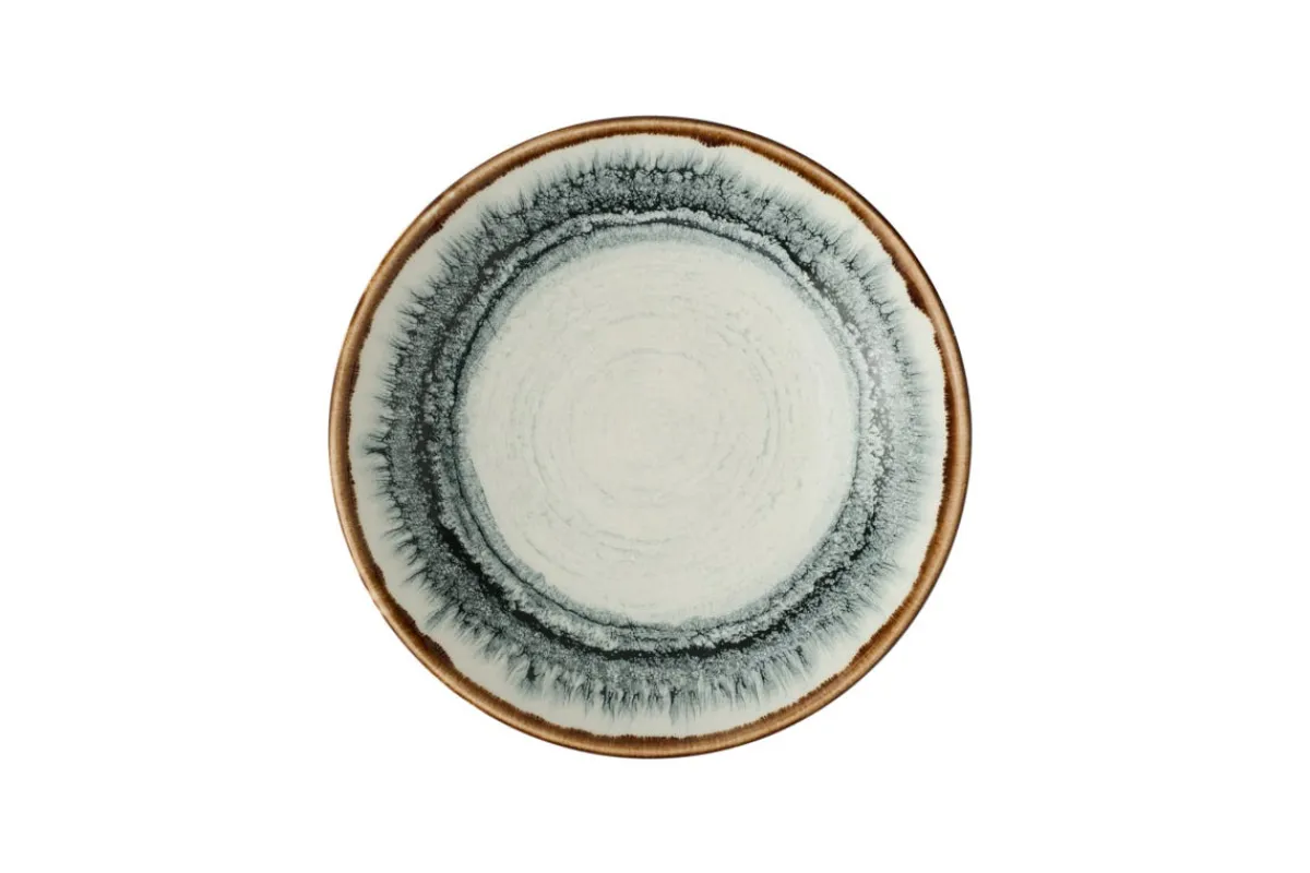 DUDSON Assiette coupe creuse rond Natural porcelaine vitrifiée Ø 24,8 cm Flare Best