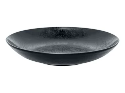 RAK Assiette coupe creuse rond noir porcelaine vitrifiée Ø 25,9 cm Karbon Outlet