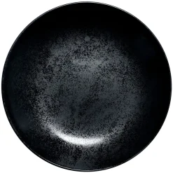 RAK Assiette coupe creuse rond noir porcelaine vitrifiée Ø 22,2 cm Karbon Sale