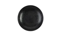 Assiette coupe creuse rond noir porcelaine vitrifiée Ø 24,8 cm Chroma - CHURCHILL Hot