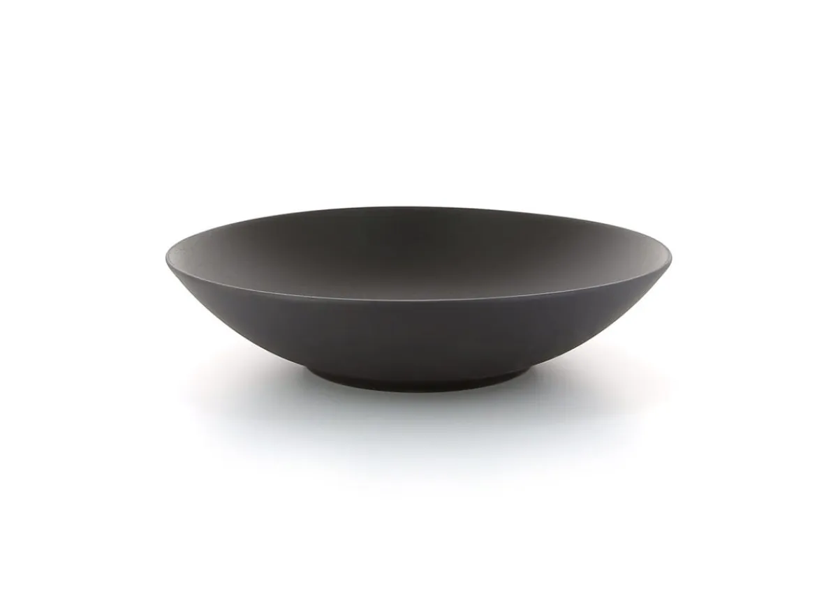 REVOL Assiette coupe creuse rond noir porcelaine culinaire Ø 24 cm Equinoxe Online