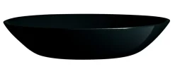 VILLEROY & BOCH Assiette coupe creuse rond noir porcelaine Ø 29 cm The Rock