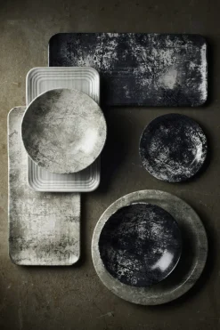 DUDSON Assiette coupe creuse rond noir porcelaine vitrifiée Ø 27,8 cm Urban Best