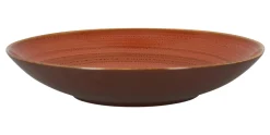 RAK Assiette coupe creuse rond orange porcelaine vitrifiée Ø 29,9 cm Twirl Outlet