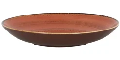 RAK Assiette coupe creuse rond orange porcelaine vitrifiée Ø 22,2 cm Twirl Best