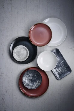Assiette coupe creuse rond prune porcelaine vitrifiée Ø 24,8 cm Harvest - DUDSON Hot