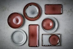 Assiette coupe creuse rond prune porcelaine vitrifiée Ø 24,8 cm Harvest - DUDSON Hot