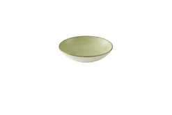 Assiette coupe creuse rond Raw Green porcelaine vitrifiée Ø 18,2 cm Stonecast Raw - CHURCHILL