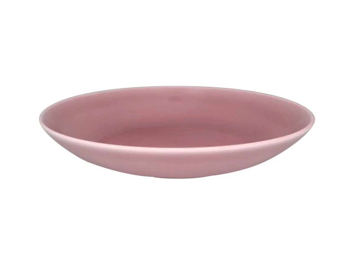 Assiette coupe creuse rond rose porcelaine vitrifiée Ø 29,9 cm Vintage - RAK Best