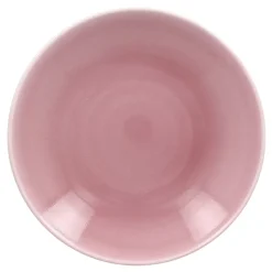 Assiette coupe creuse rond rose porcelaine vitrifiée Ø 25,9 cm Vintage - RAK Sale