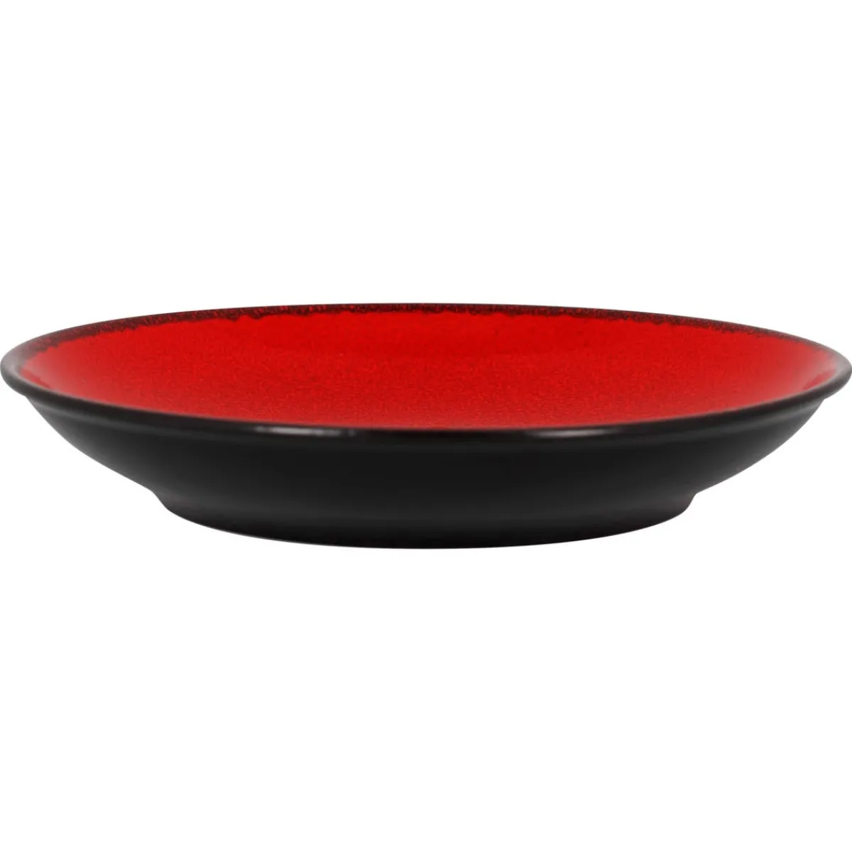 Assiette coupe creuse rond rouge porcelaine vitrifiée Ø 27,8 cm Fire - RAK Outlet