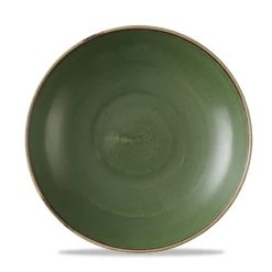 CHURCHILL Assiette coupe creuse rond Sorrel Green porcelaine vitrifiée Ø 24,8 cm Stonecast Sorrel Best
