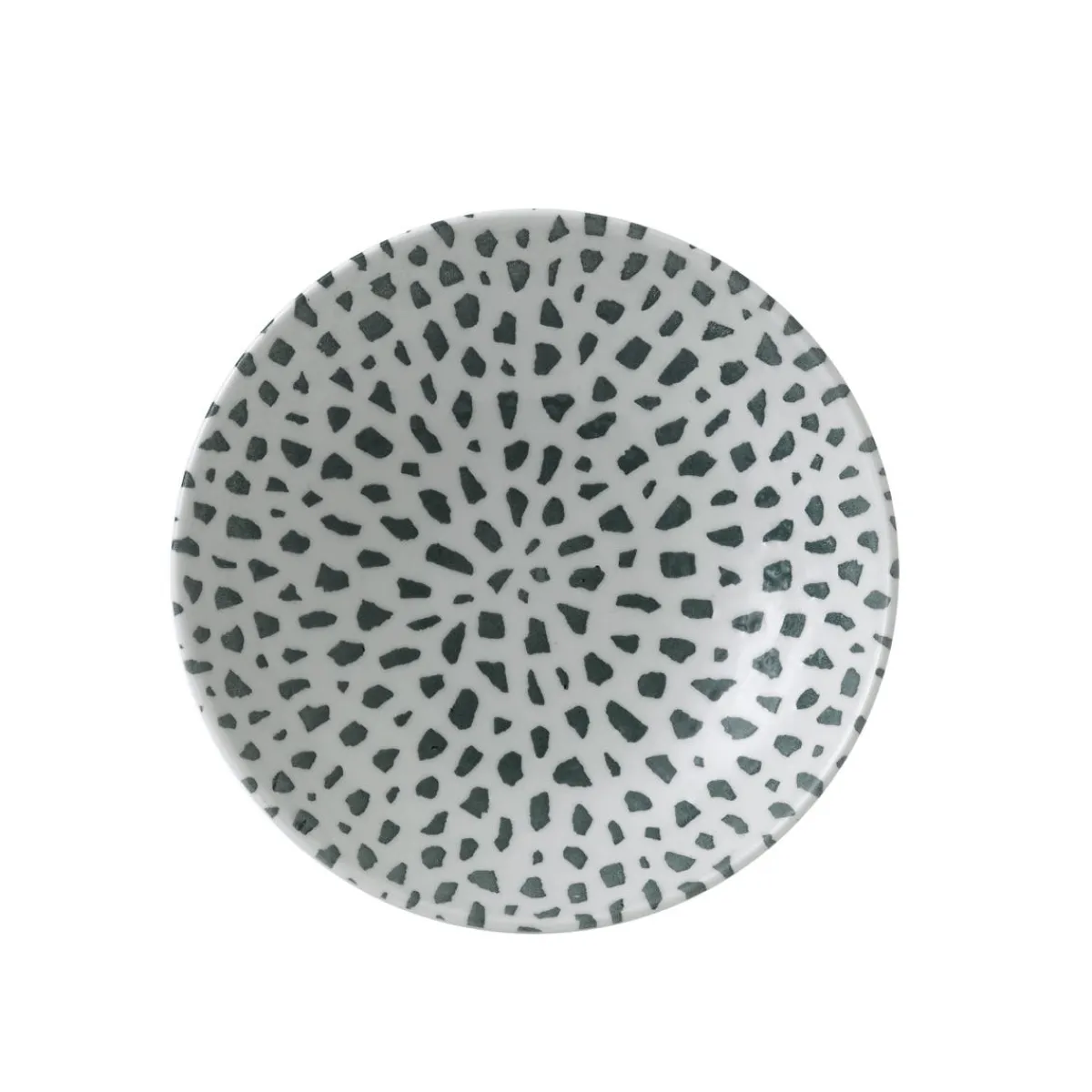 DUDSON Assiette coupe creuse rond terracotta porcelaine vitrifiée Ø 18,2 cm Terrazzo New