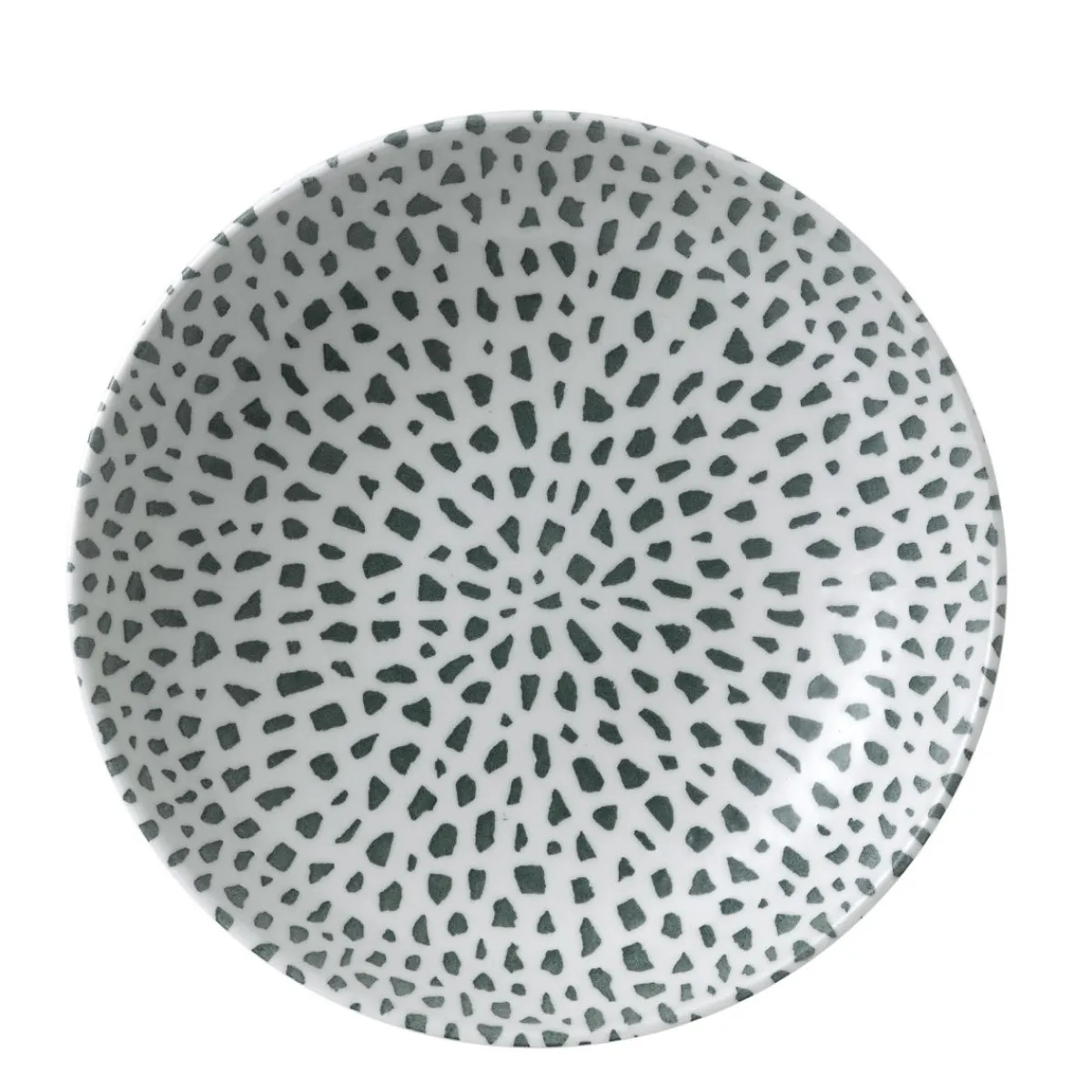 Assiette coupe creuse rond terracotta porcelaine vitrifiée Ø 24,8 cm Terrazzo - DUDSON Online