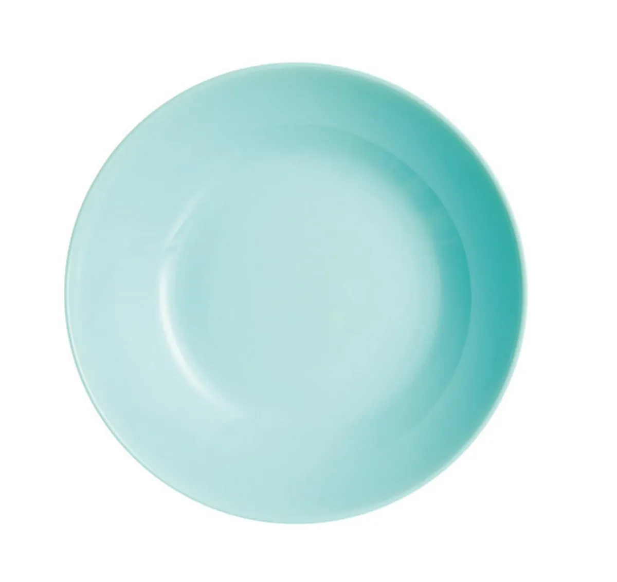 Assiette coupe creuse rond turquoise verre opal Ø 20 cm Diwali - LUMINARC Outlet
