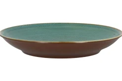 RAK Assiette coupe creuse rond turquoise porcelaine vitrifiée Ø 27,8 cm Twirl Discount