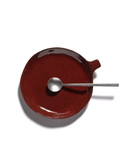 Assiette coupe creuse rond Venetian red grès émaillé 20x17 cm La Mère - SERAX Hot