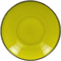 RAK Assiette coupe creuse rond vert porcelaine vitrifiée Ø 22,2 cm Fire Outlet