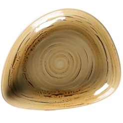RAK Assiette coupe creuse triangulaire Garnet porcelaine vitrifiée 23,8x19,6 cm stone Spot