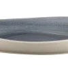 RAK Assiette coupe creuse triangulaire Jade porcelaine vitrifiée 27,8x22,7 cm stone Spot Outlet