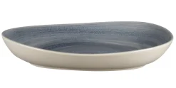 RAK Assiette coupe creuse triangulaire Jade porcelaine vitrifiée 27,8x22,7 cm stone Spot Outlet