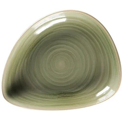 RAK Assiette coupe creuse triangulaire Emerald porcelaine vitrifiée 23,8x19,6 cm stone Spot Hot