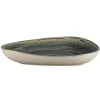 Assiette coupe creuse triangulaire Peridot porcelaine vitrifiée 23,8x19,6 cm stone Spot - RAK Sale
